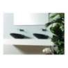 BIKO lavabo d'appoggio finitura zebra argento