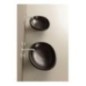 BIKO lavabo d'appoggio finitura pitone nero