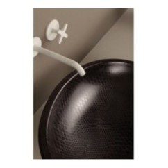 BIKO lavabo d'appoggio finitura pitone nero