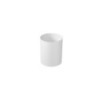 CORE 46 Lavabo da appoggio cm Ø37 + Struttura sottolavabo cm 46 x 46 in acciaio nero opaco