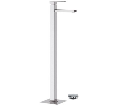 SKYLINE monocomando lavabo da pavimento finitura cromo