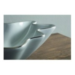 SHELL lavabo d'appoggio finitura filo platino