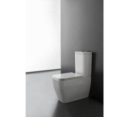 TEOREMA 2.0 vaso monoblocco completo di cassetta, sistema di scarico e senza coprivaso