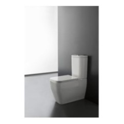 TEOREMA 2.0 vaso monoblocco completo di cassetta, sistema di scarico e coprivaso