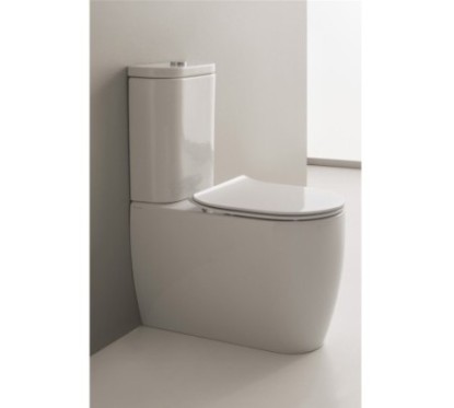MOON wc monoblocco + cassetta+ sistema di scarico + coprivaso