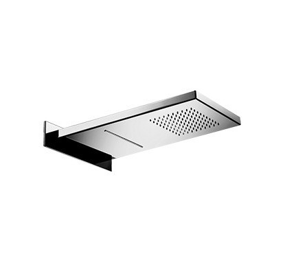 WELLNESS Soffione a parete in acciaio inox