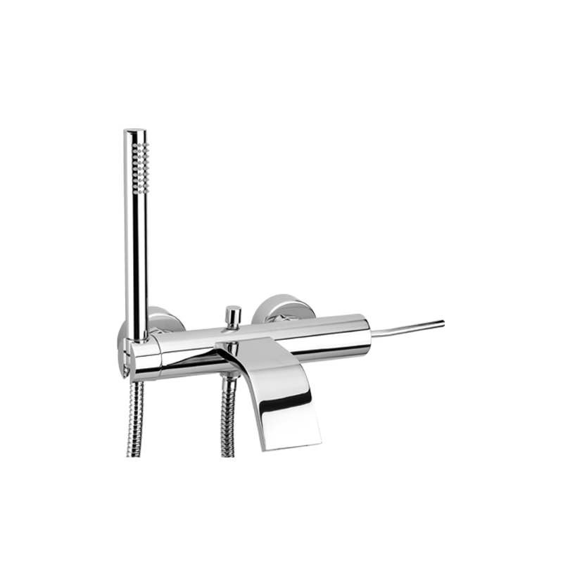 THOR Gruppo vasca con duplex e flessibile doppia aggraffatura finitura cromo