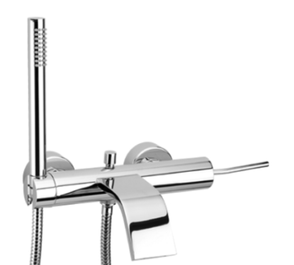 THOR Gruppo vasca con duplex e flessibile doppia aggraffatura finitura cromo