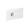 Soffione cromoterapia da incasso in acciaio inox monogetto 3 led diam. 425 mm