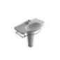 ETHOS lavabo cm 95 3 fori + colonna finitura nero
