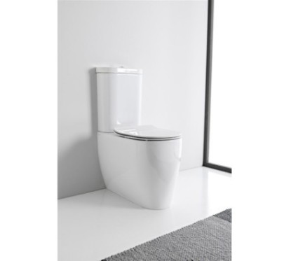 MOON wc monoblocco CLEAN FLUSH + cassetta+ sistema di scarico + coprivaso