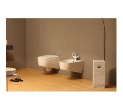 SHAPE vaso + bidet sospesi finitura bianco lucido