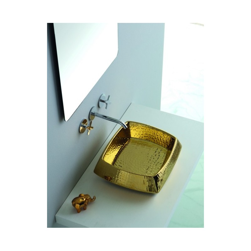 HASANA lavabo d'appoggio finitura luxury gold