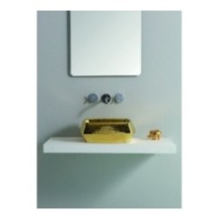 HASANA lavabo d'appoggio finitura luxury gold