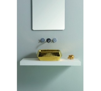 HASANA lavabo d'appoggio finitura luxury gold