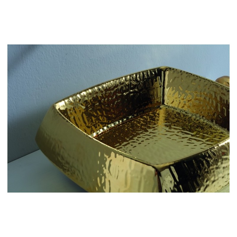 HASANA lavabo d'appoggio finitura luxury gold