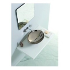 AFYA lavabo d'appoggio finitura platinum