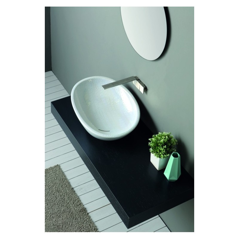 BIKO lavabo d'appoggio finitura luxury madreperla