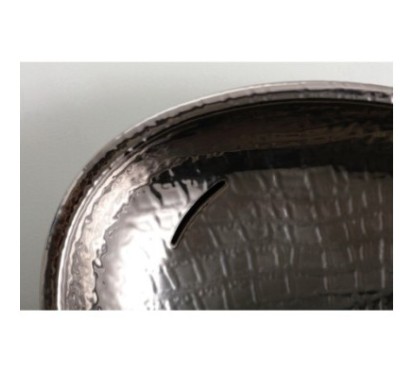 BIKO lavabo d'appoggio finitura luxury platinum