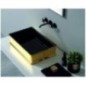 CHARME lavabo d'appoggio finitura black&gold