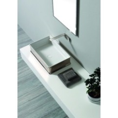 CHARME lavabo d'appoggio finitura white&platinum