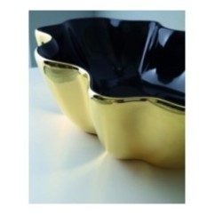SEASTAR lavabo d'appoggio finitura black&gold
