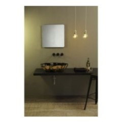 SEASTAR lavabo d'appoggio finitura extraluxury black&gold