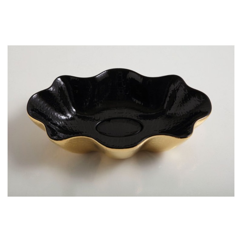 SEASTAR lavabo d'appoggio finitura extraluxury black&gold