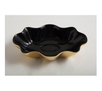 SEASTAR lavabo d'appoggio finitura extraluxury black&gold