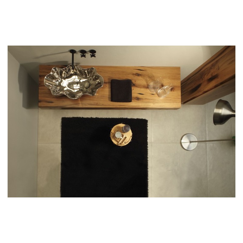SEASTAR lavabo d'appoggio finitura platinum