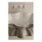 SEASTAR lavabo d'appoggio finitura unique white&platinum