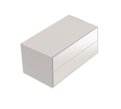CORE  contenitore bagno sospeso cm.90 con due cassetti finitura bianco mat