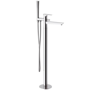 DIVA monocomando vasca da pavimento finitura cromo