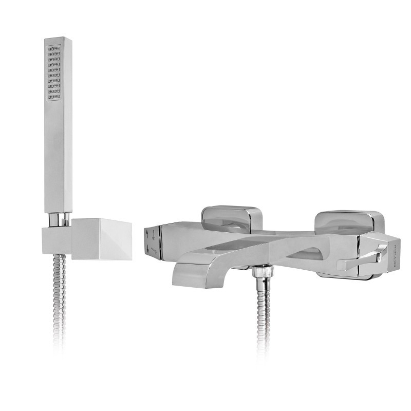 EOS Monocomando vasca esterno con kit doccia finitura dorato