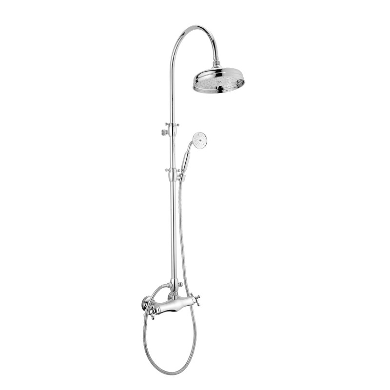 THERMO Colonna doccia telescopica con termostatico finitura dark bronze