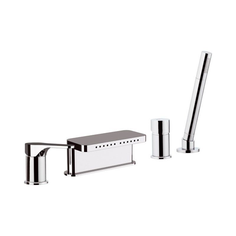 OMEGA miscelatore monocomando bordo vasca finitura cromo