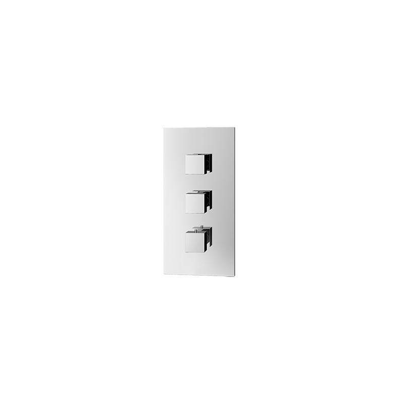 THERMO.LINE Miscelatore termostatico ad alta portata per doccia incasso a 2 uscite