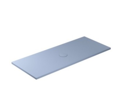 FOLIA Piatto doccia ceramica rettangolare cm. 170x70 finitura grigio matt altezza 3cm