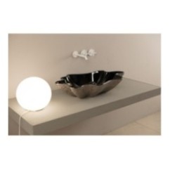 SHELL lavabo d'appoggio finitura unique black&platinum