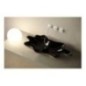 SHELL lavabo d'appoggio finitura unique black&platinum