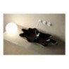 SHELL lavabo d'appoggio finitura unique black&platinum