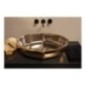 OYSTER lavabo d'appoggio finitura extraluxury platinum&gold