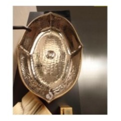 OYSTER lavabo d'appoggio finitura extraluxury platinum&gold