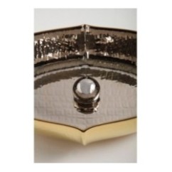 OYSTER lavabo d'appoggio finitura extraluxury platinum&gold