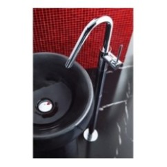 THOR Colonna lavabo a pavimento finitura cromo