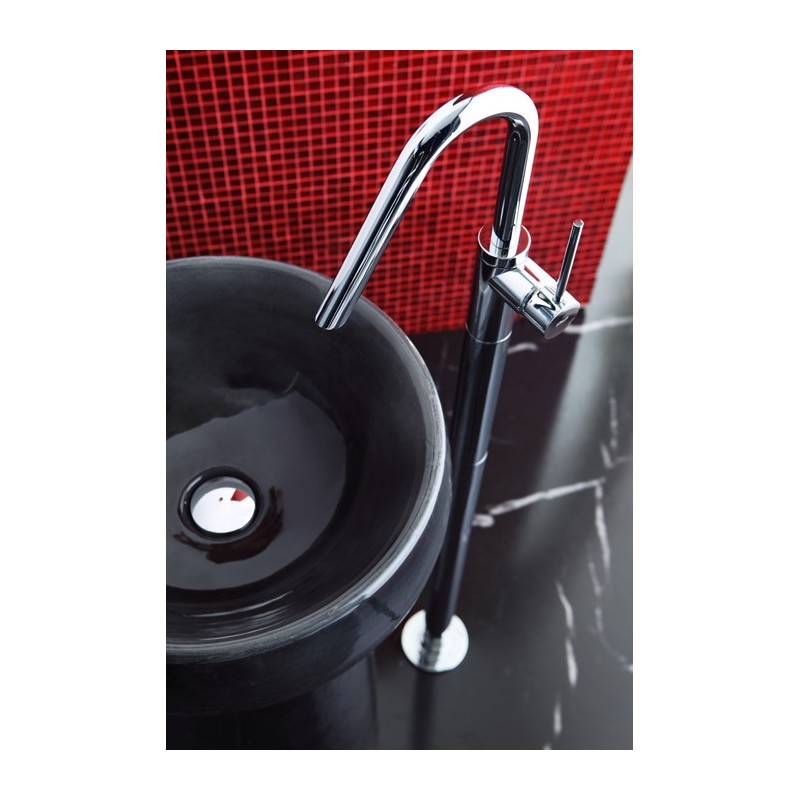 THOR Colonna lavabo a pavimento finitura cromo