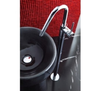 THOR Colonna lavabo a pavimento finitura cromo