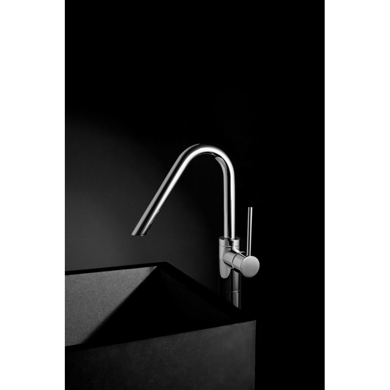 THOR Colonna lavabo a pavimento finitura cromo