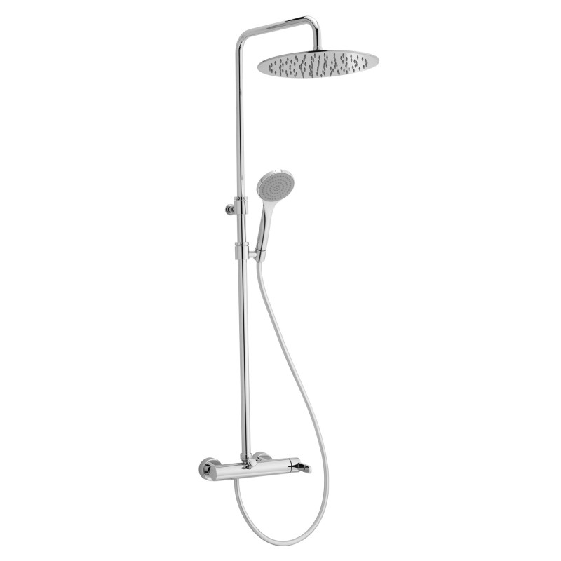 SALLY Colonna doccia completa di miscelatore doccia deviatore Integrato finitura dorato