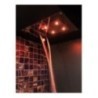 Soffione cromoterapia da incasso in acciaio inox 2 getti 4 led 550x400